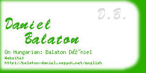 daniel balaton business card